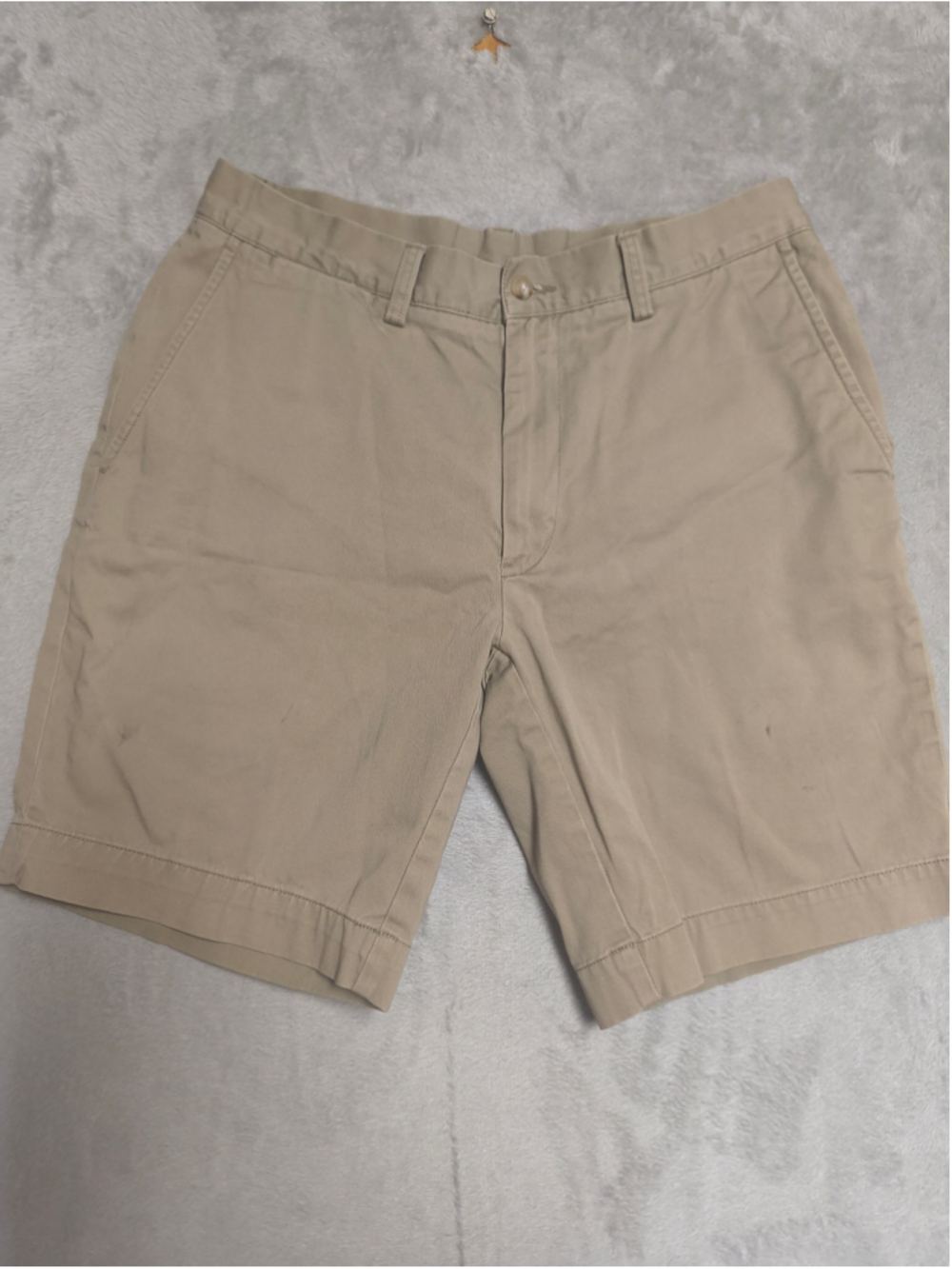 Polo Ralph Lauren Men's Classic Fit 9" Chino Shorts Khaki Tan Flat Front Size 31